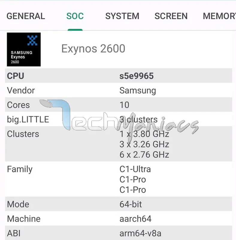 معلومات معالج Snapdragon 8 Elite Gen 5 vs Exynos 2600