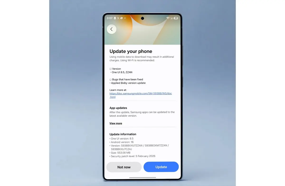 إصدار One UI 8.5 Beta 5 مع Bixby مدعوم بالذكاء الاصطناعي