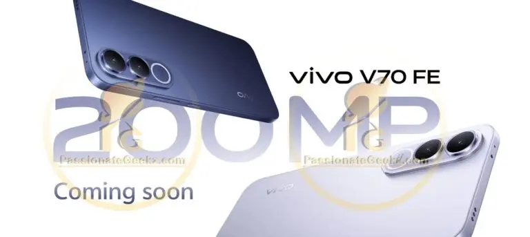 تسريبات تصميم ومواصفات vivo V70 FE مع كاميرا 200MP
